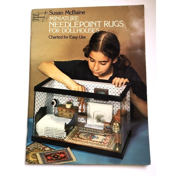 Miniature Needlepoint Rugs for Dollhouses : Charted for Easy Use by Susan... - Picture 1 of 10